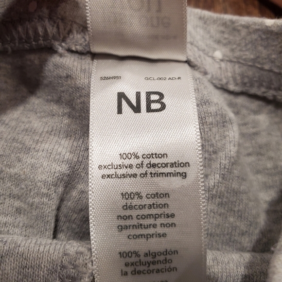 Carters Baby Cotton Matching Set Pink Gray Bear Bodysuit Polka Dot Leggings Hat - Picture 4 of 14